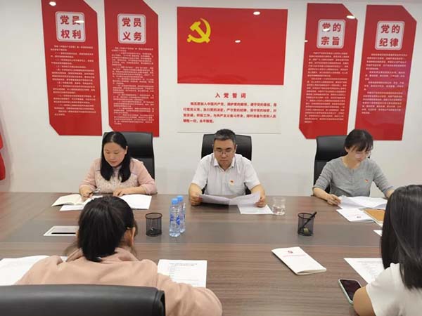 星空网页版党支部党纪学习教育专题党员大会